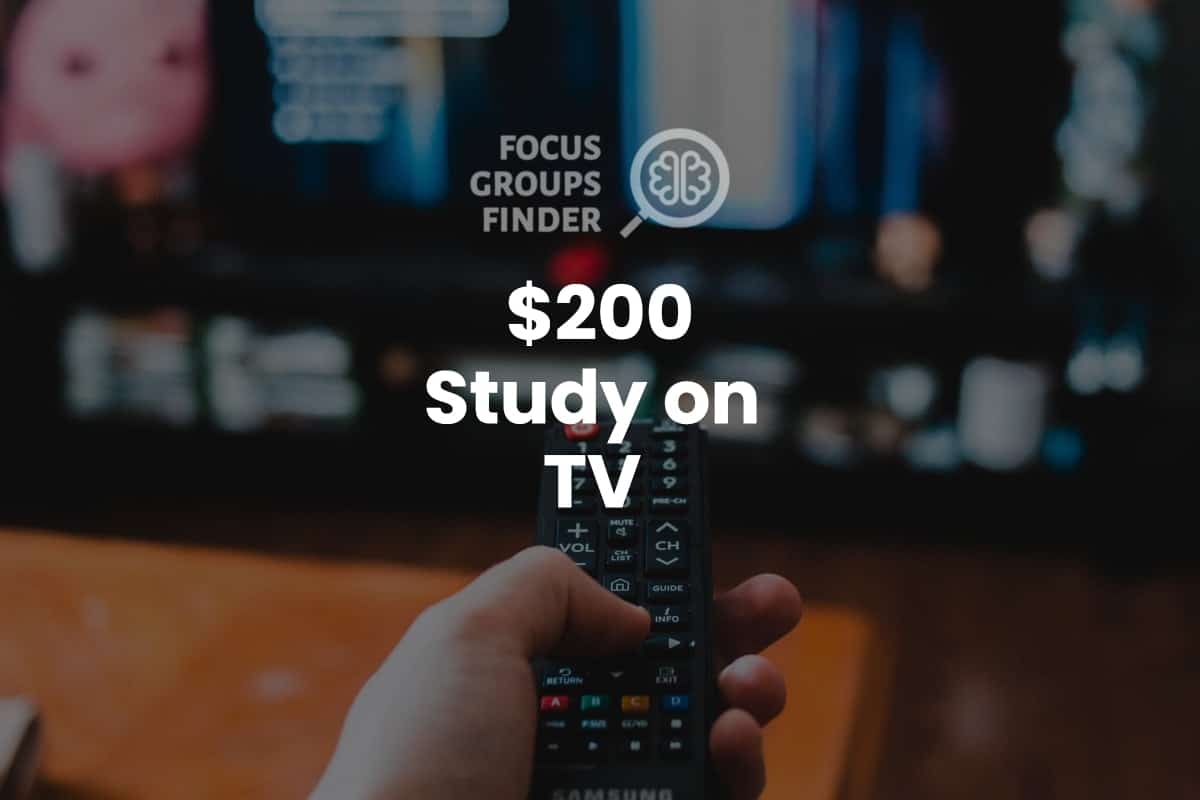 Paid Online Focus Group on TV (200) FG Finder