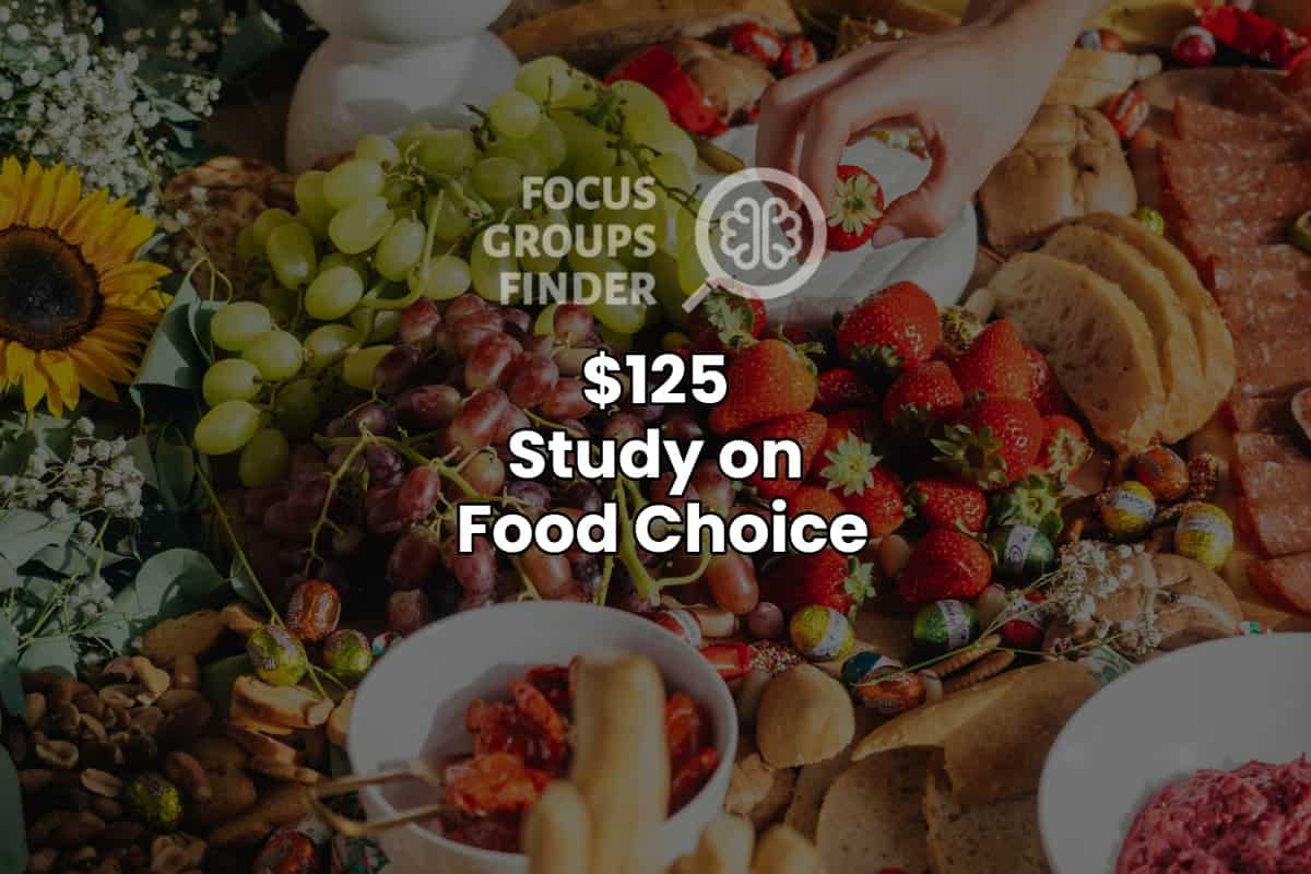 Tocus Food Paid Online Focus Group on Food Choice ($125) - FG Finder