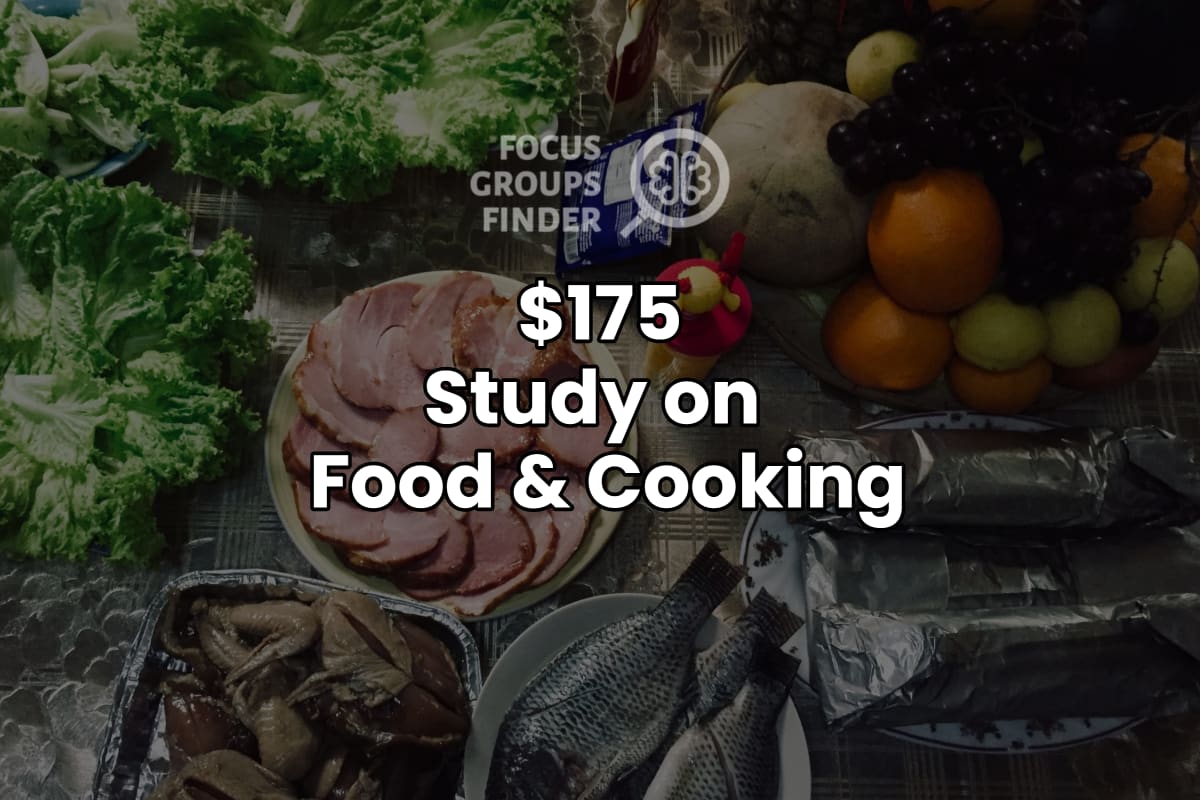 Tocus Food Paid Online Focus Group on Food & Cooking ($175) - FG Finder