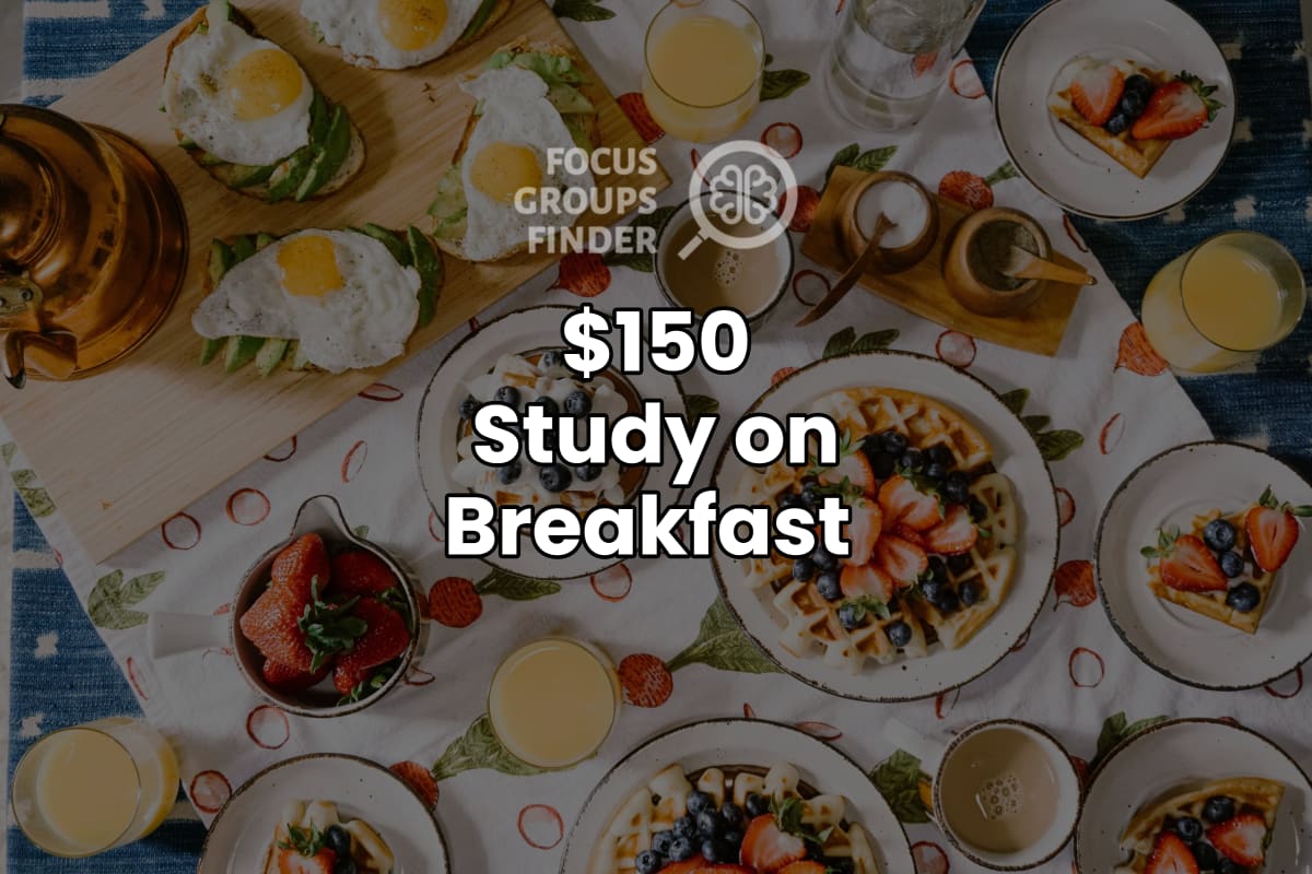 Paid Online Focus Group on Breakfast ($150) - FG Finder